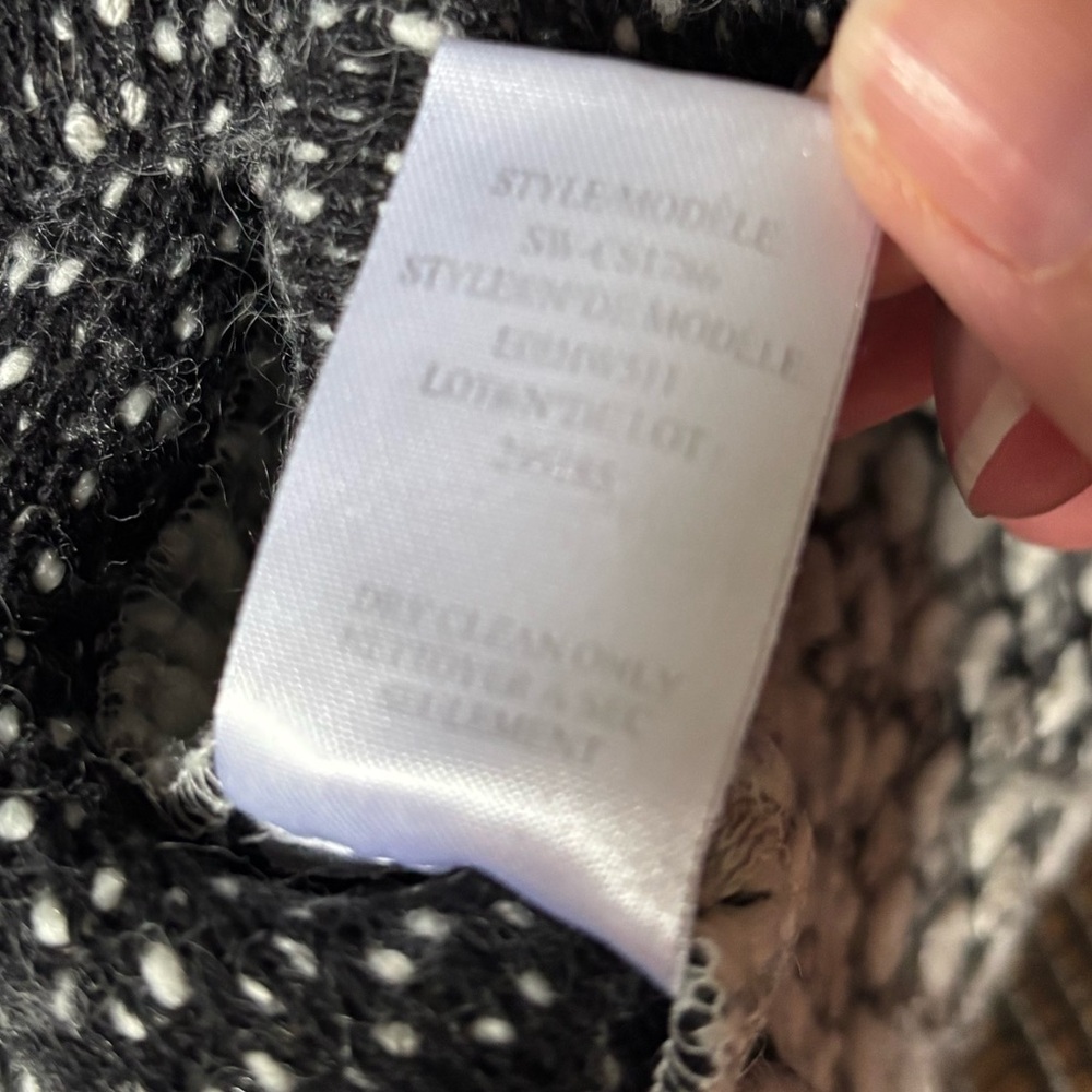 Helmut Lang Boucle Wool Blend Drop Shoulder Pullover Sweater, Gray Small - Picture 11 of 11